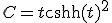 C=t{{\rm cosh}(t)}^2